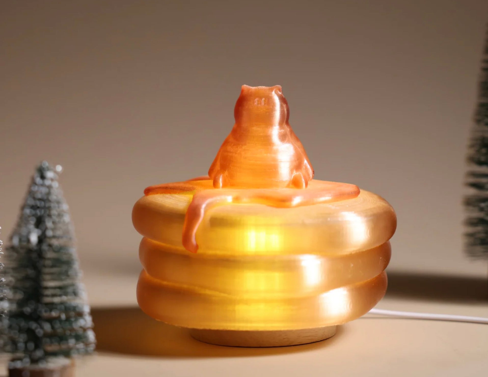 3D Print Pancake夜貓燈