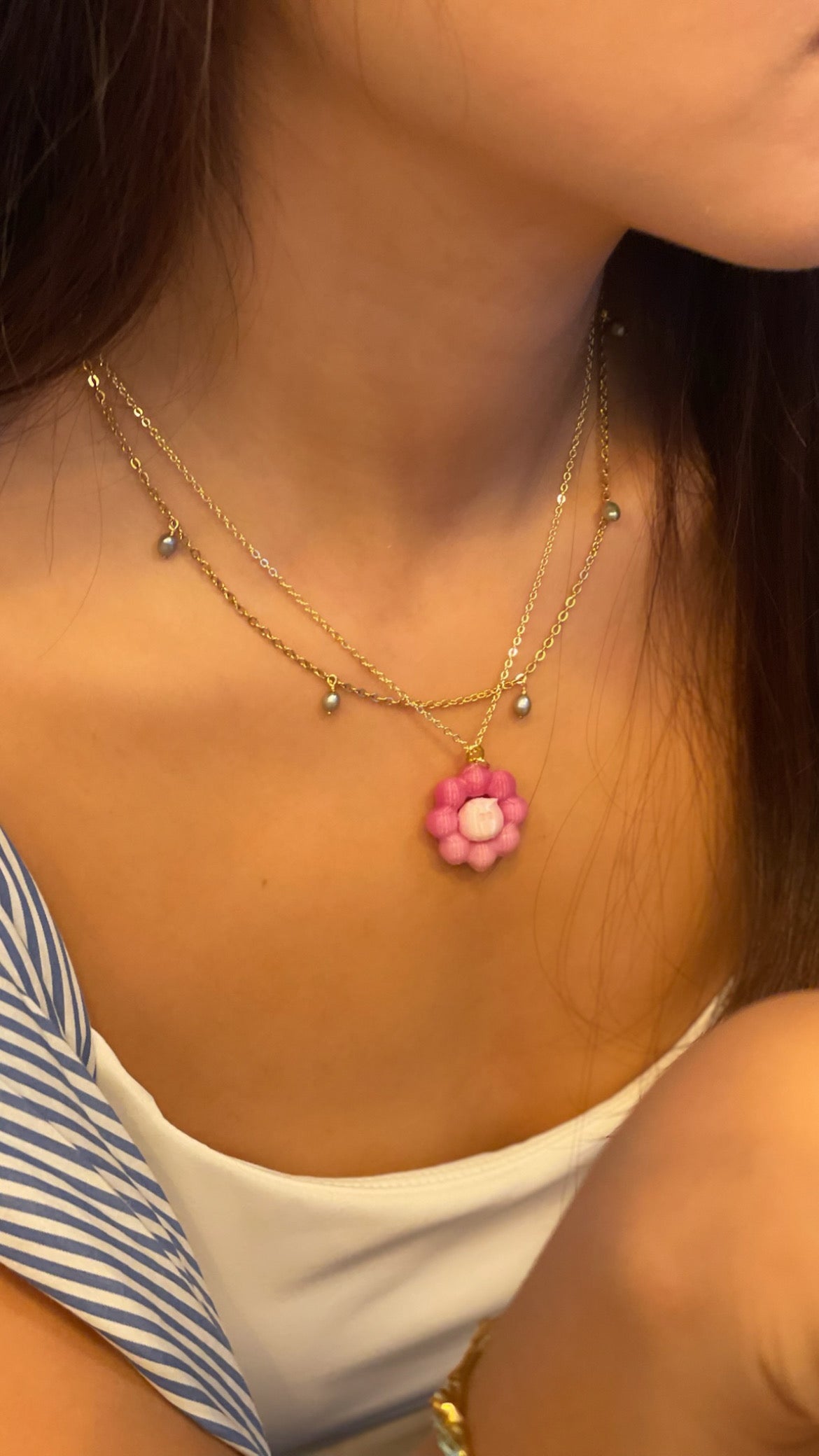 波提貓咪冬甩項鏈