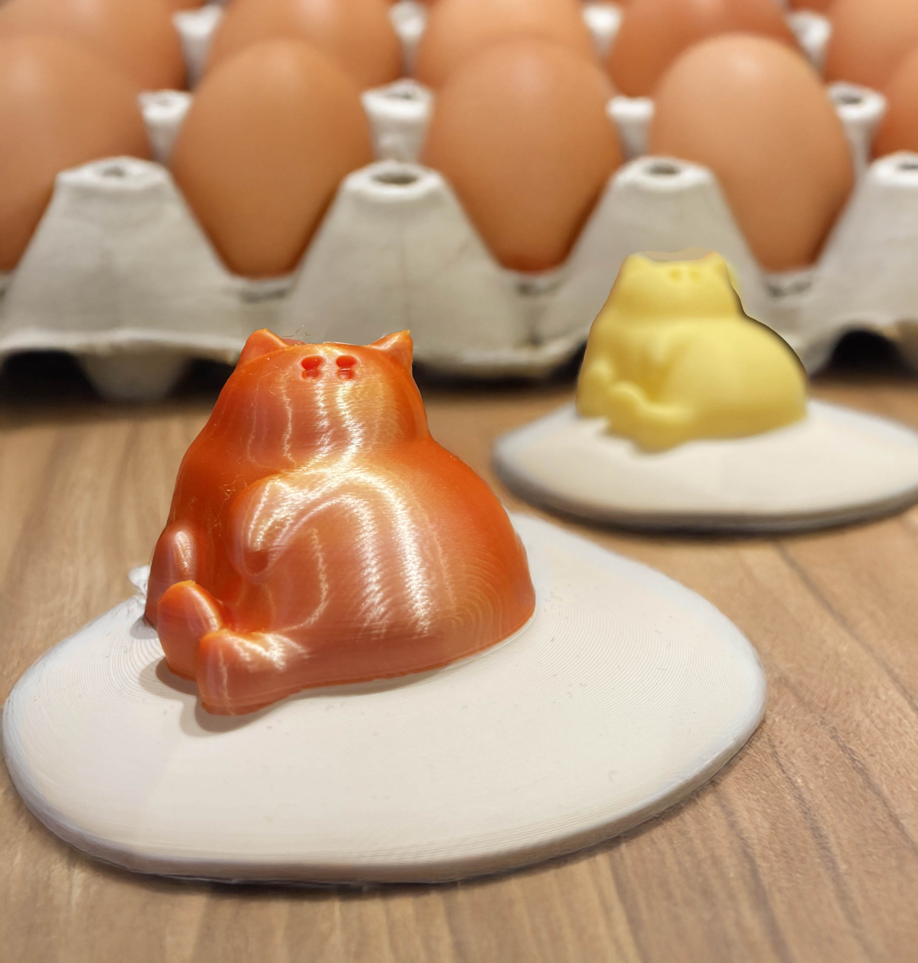 3D打印 貓貓太陽蛋 鎖匙扣