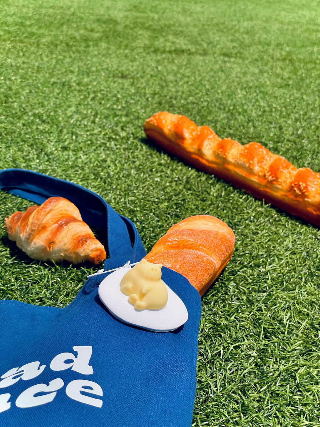 Bread Romance 深藍色環保袋