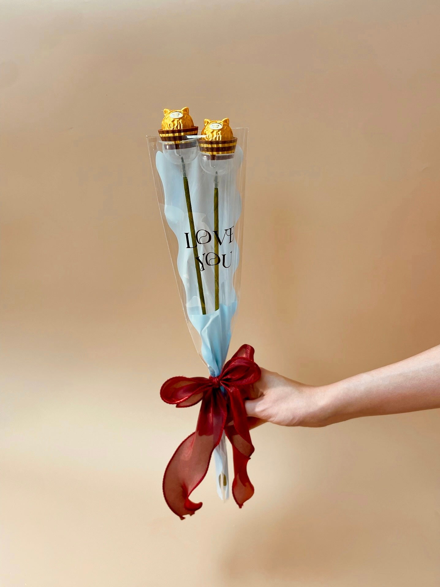 情人節限定金莎貓Couple花束