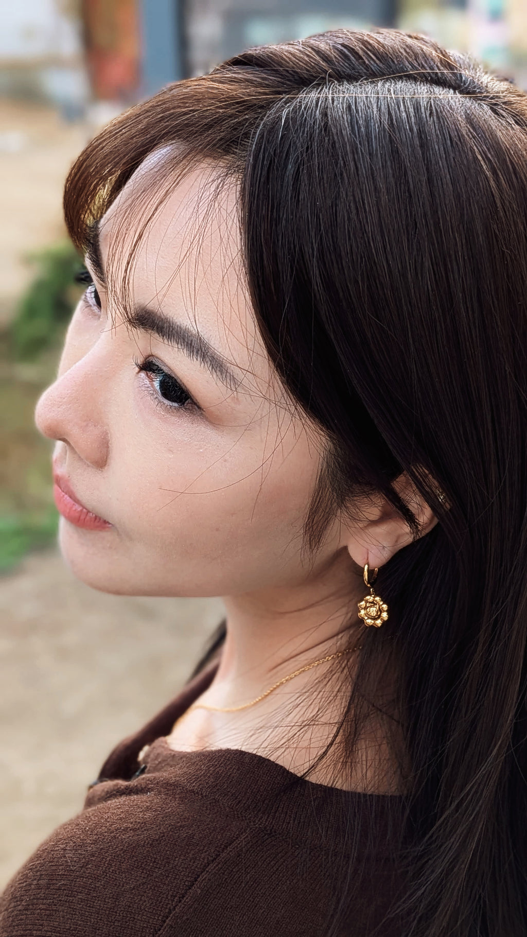 18k鍍金花花波堤冬甩首飾