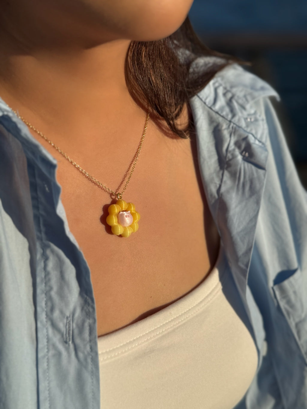 波提貓咪冬甩項鏈