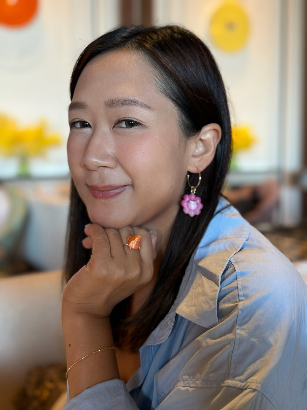 波提貓咪冬甩貓咪耳環