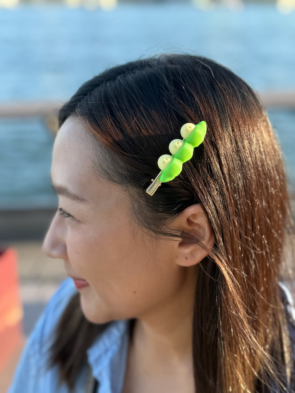 溫感變色豌豆髮夾