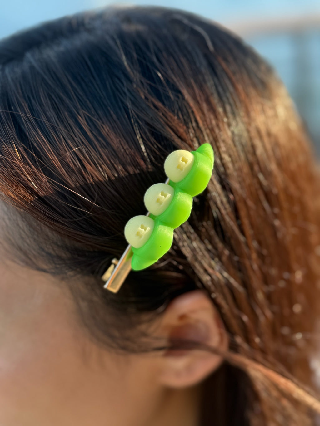 溫感變色豌豆髮夾