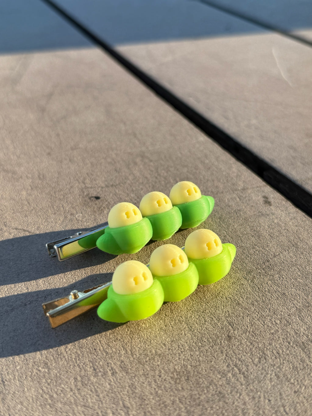 溫感變色豌豆髮夾