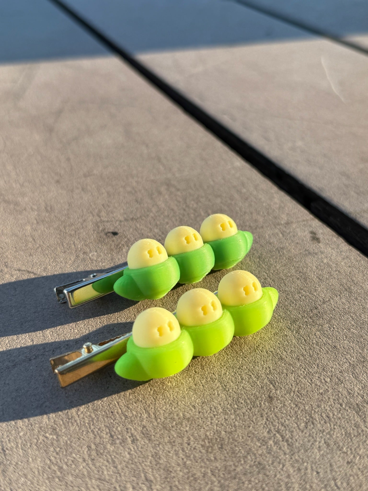 溫感變色豌豆髮夾