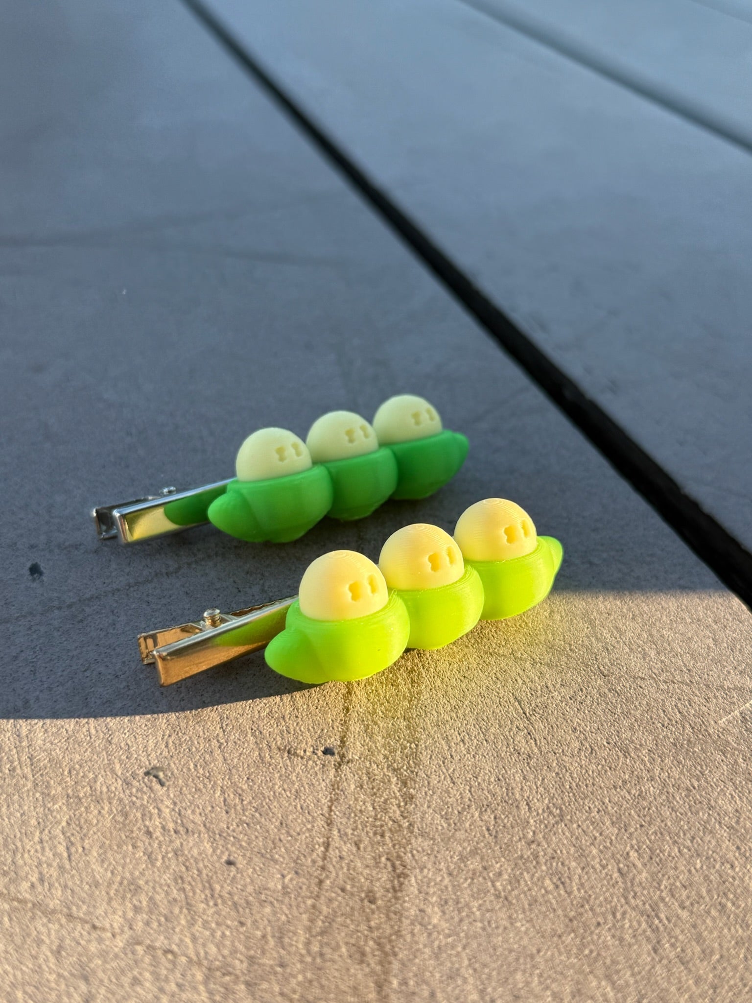 溫感變色豌豆髮夾