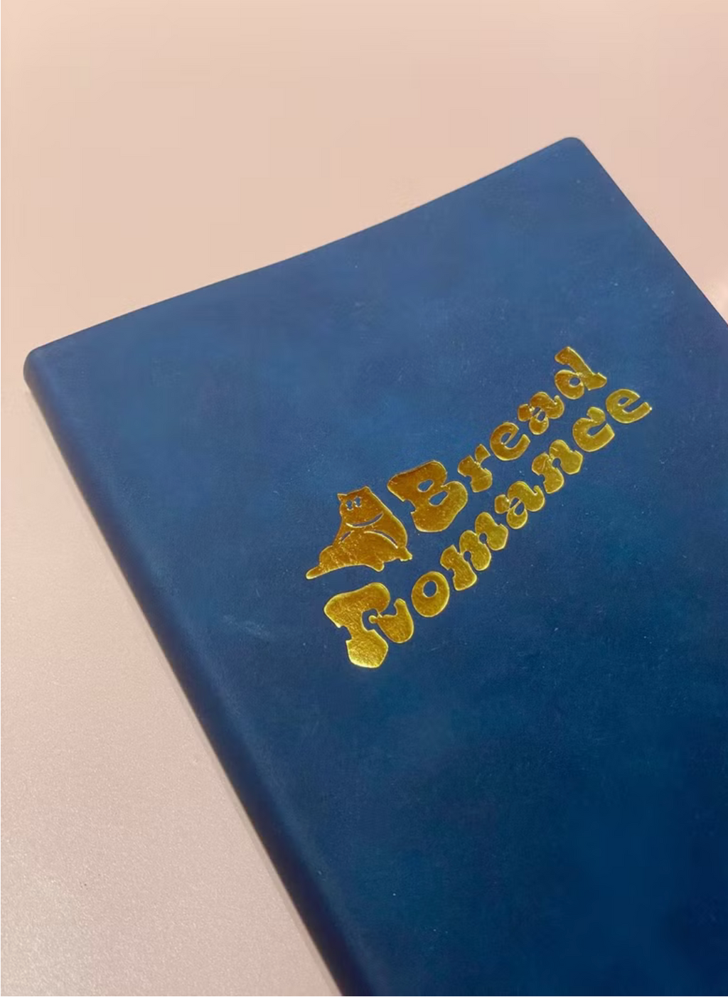 Bread Romance深藍色仿皮空白頁筆記本