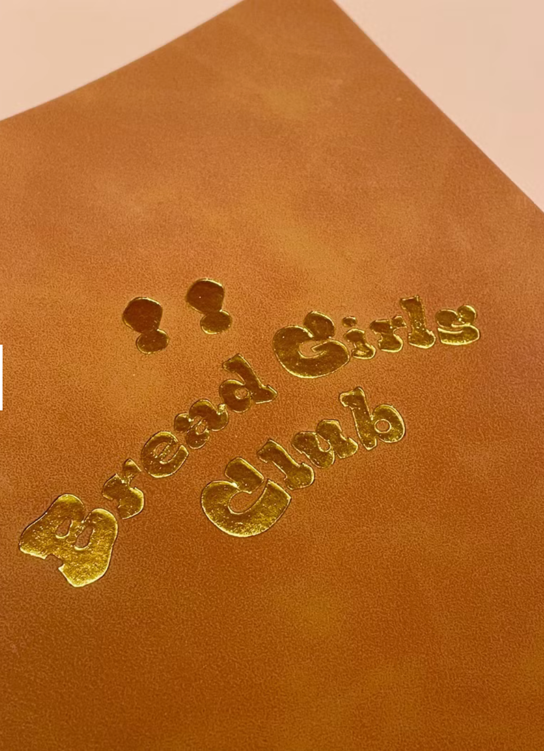 Bread Girl Club棕色仿皮空白頁筆記本
