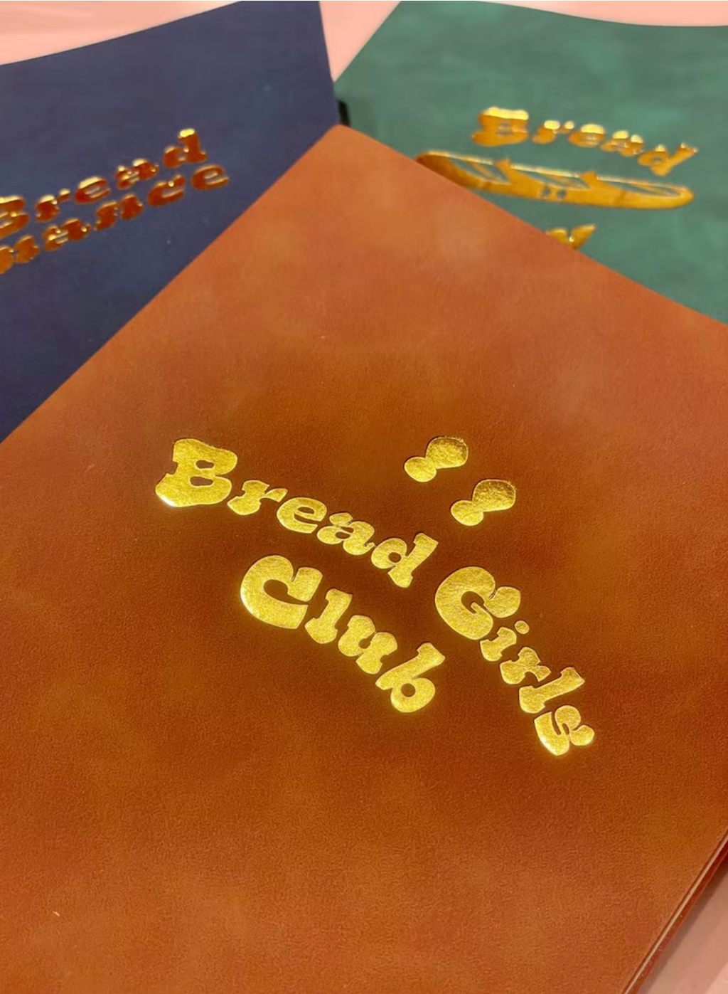 Bread Girl Club棕色仿皮空白頁筆記本