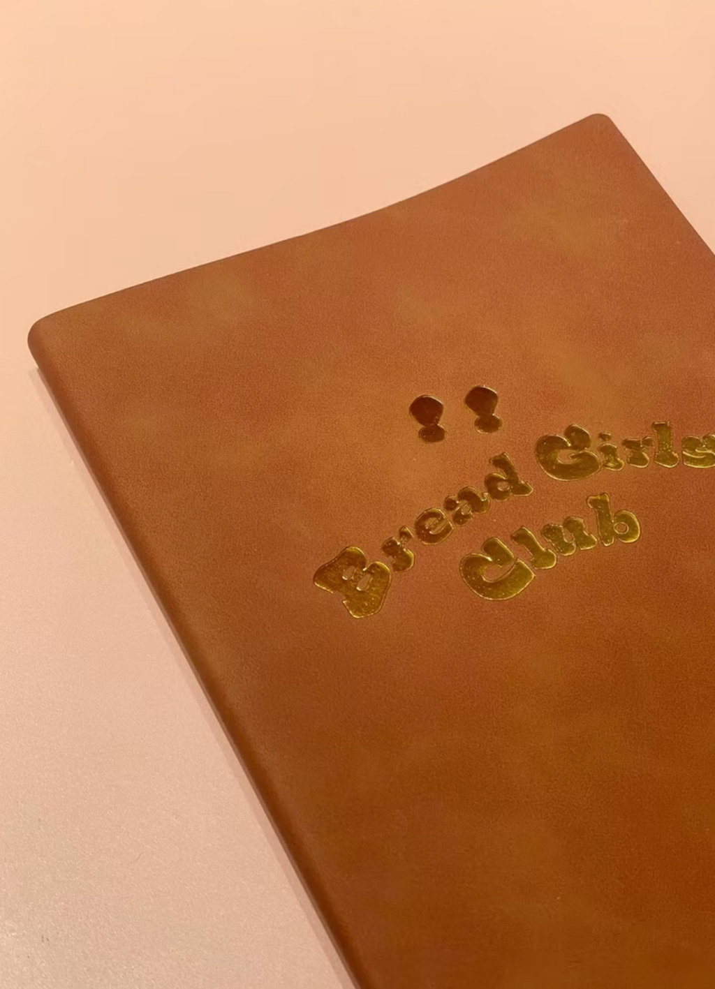 Bread Girl Club棕色仿皮空白頁筆記本