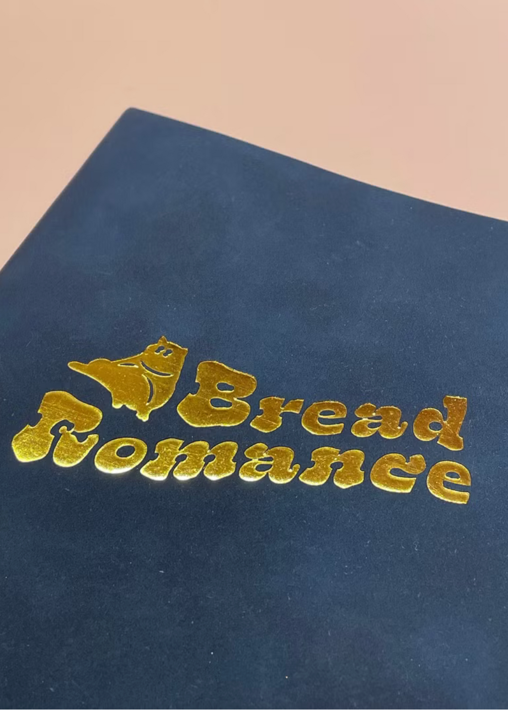 Bread Romance深藍色仿皮空白頁筆記本