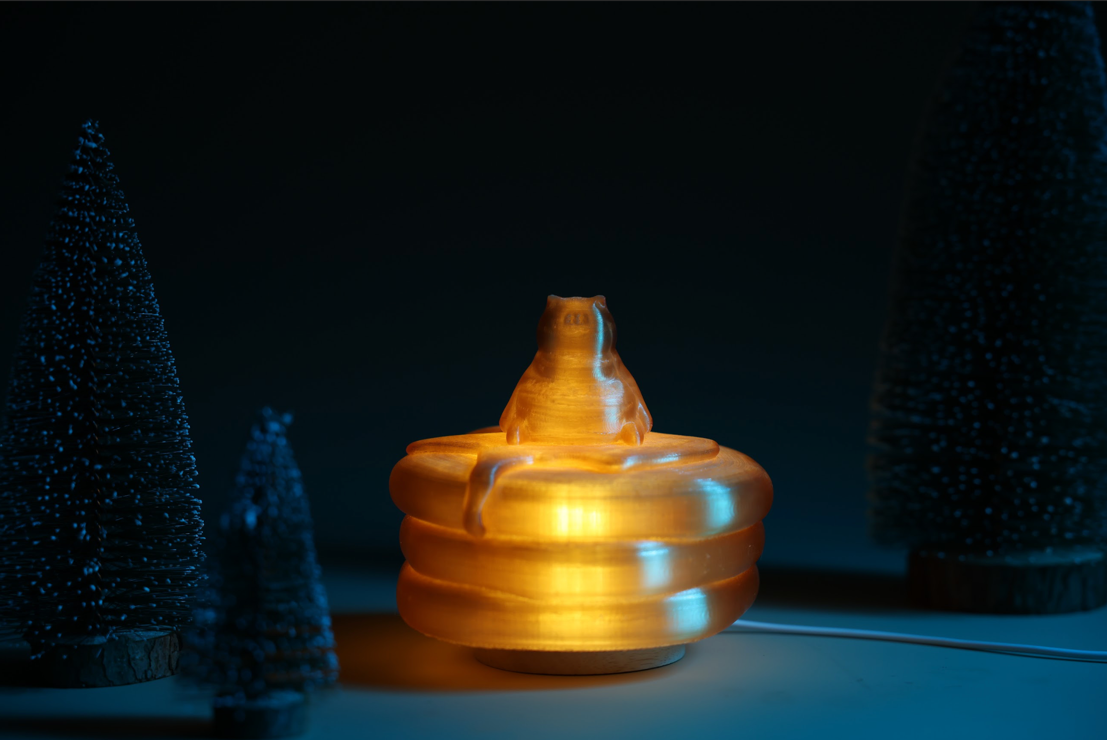 3D Print Pancake夜貓燈