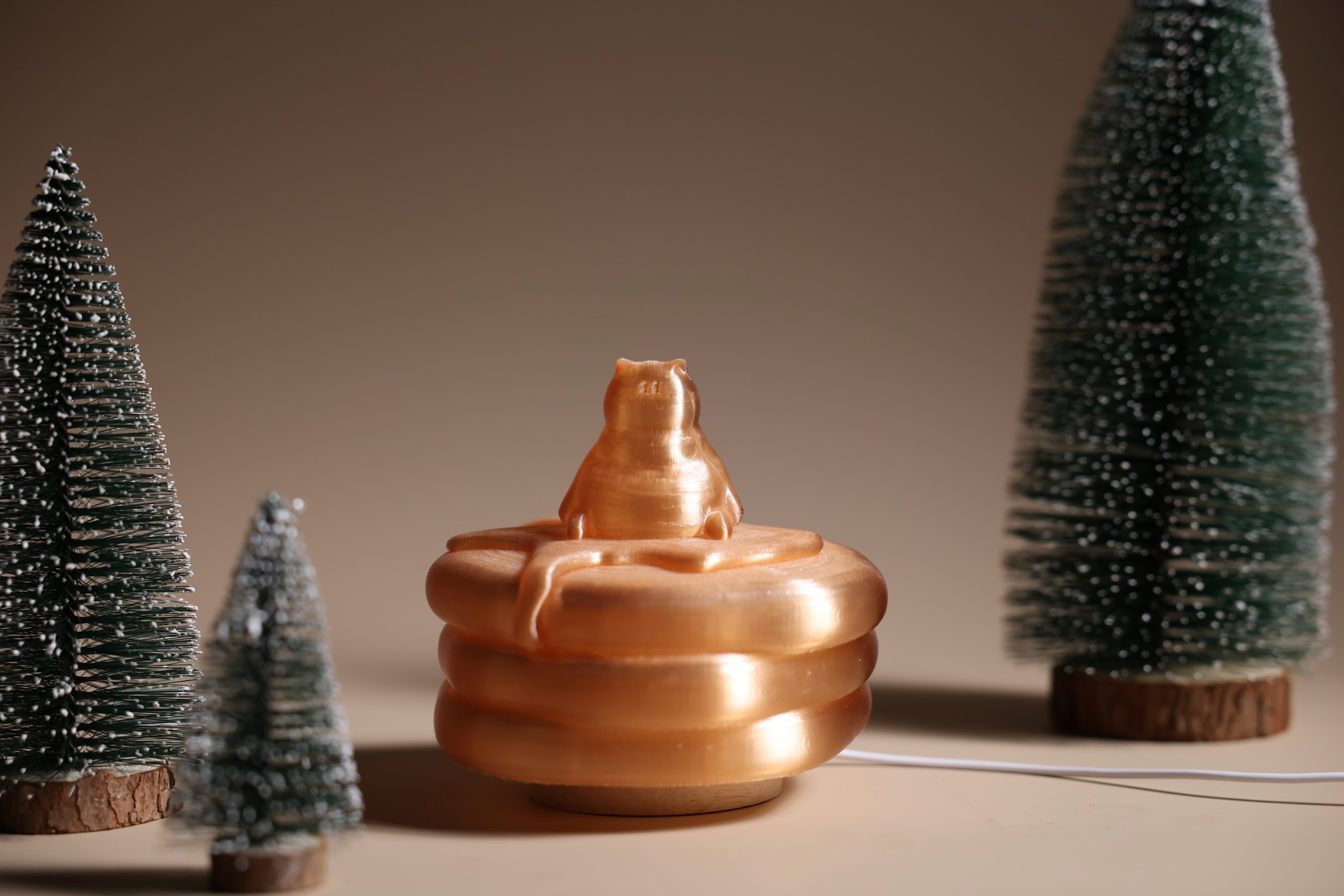 3D Print Pancake夜貓燈