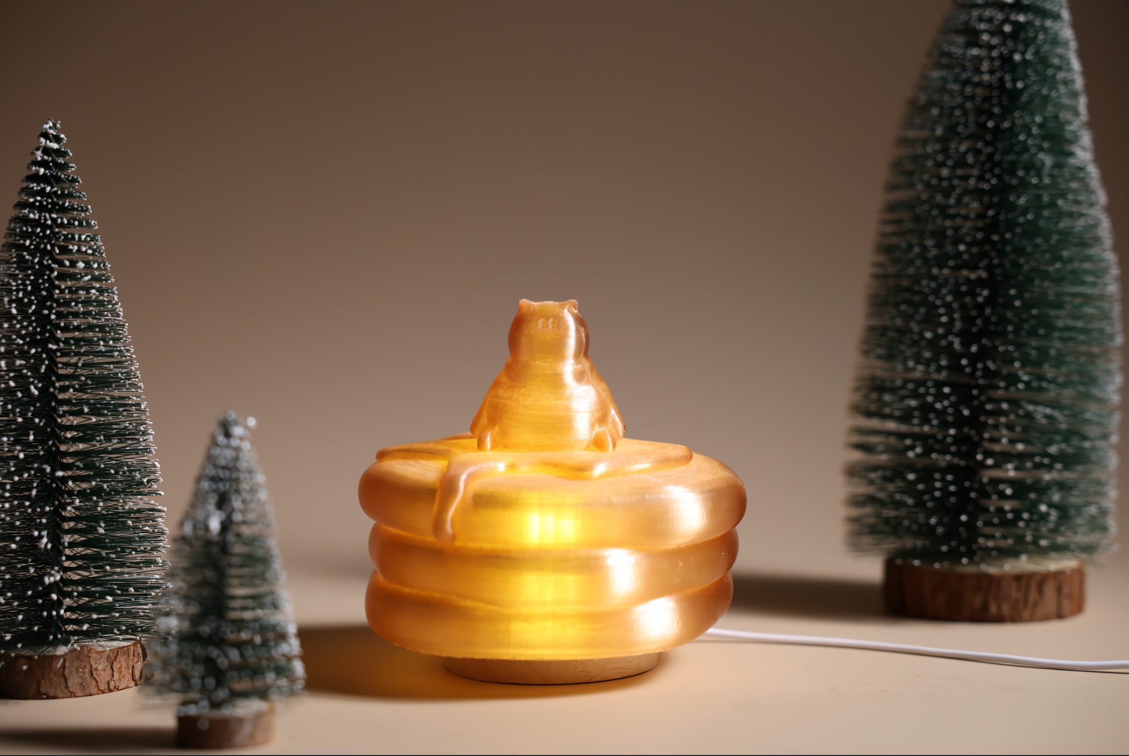 3D Print Pancake夜貓燈