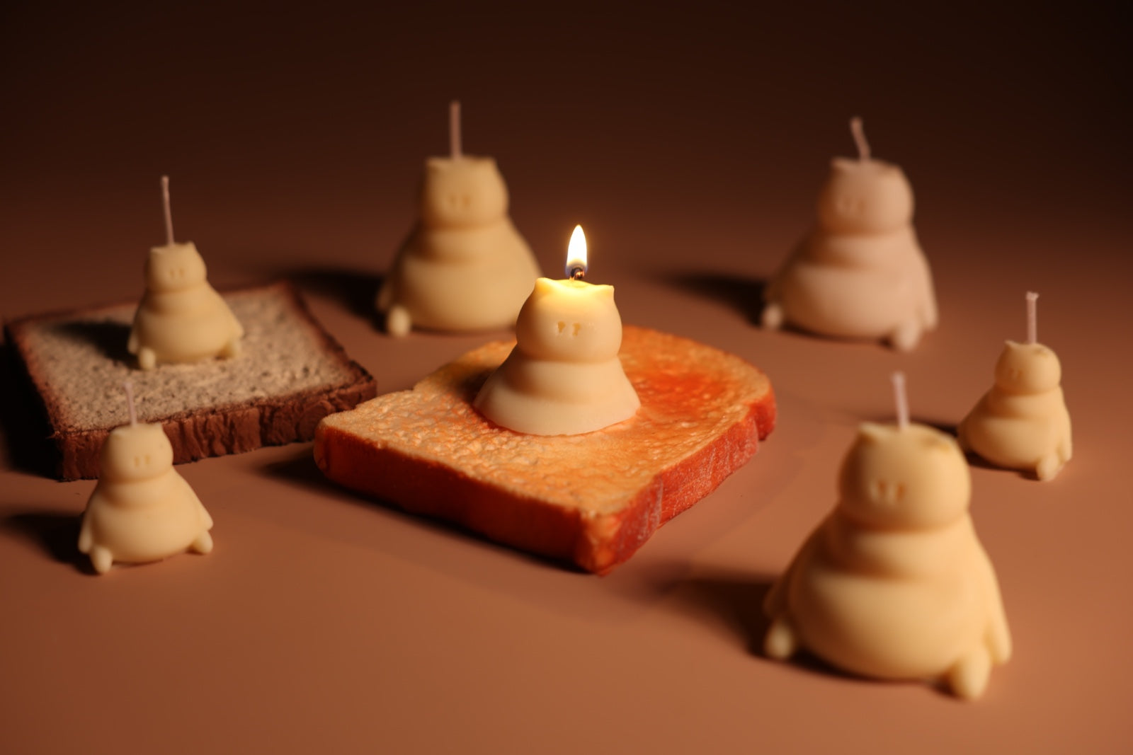 大衛像貓 麵包香味手工蠟燭