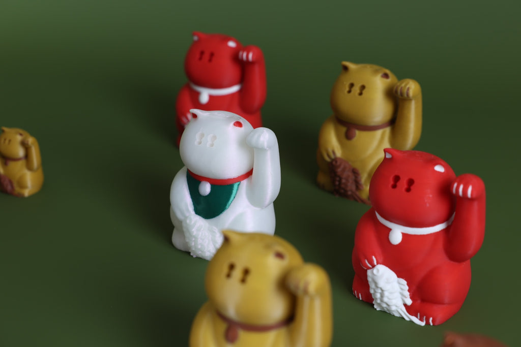 3D打印 中意鯛魚燒的招財喵喵