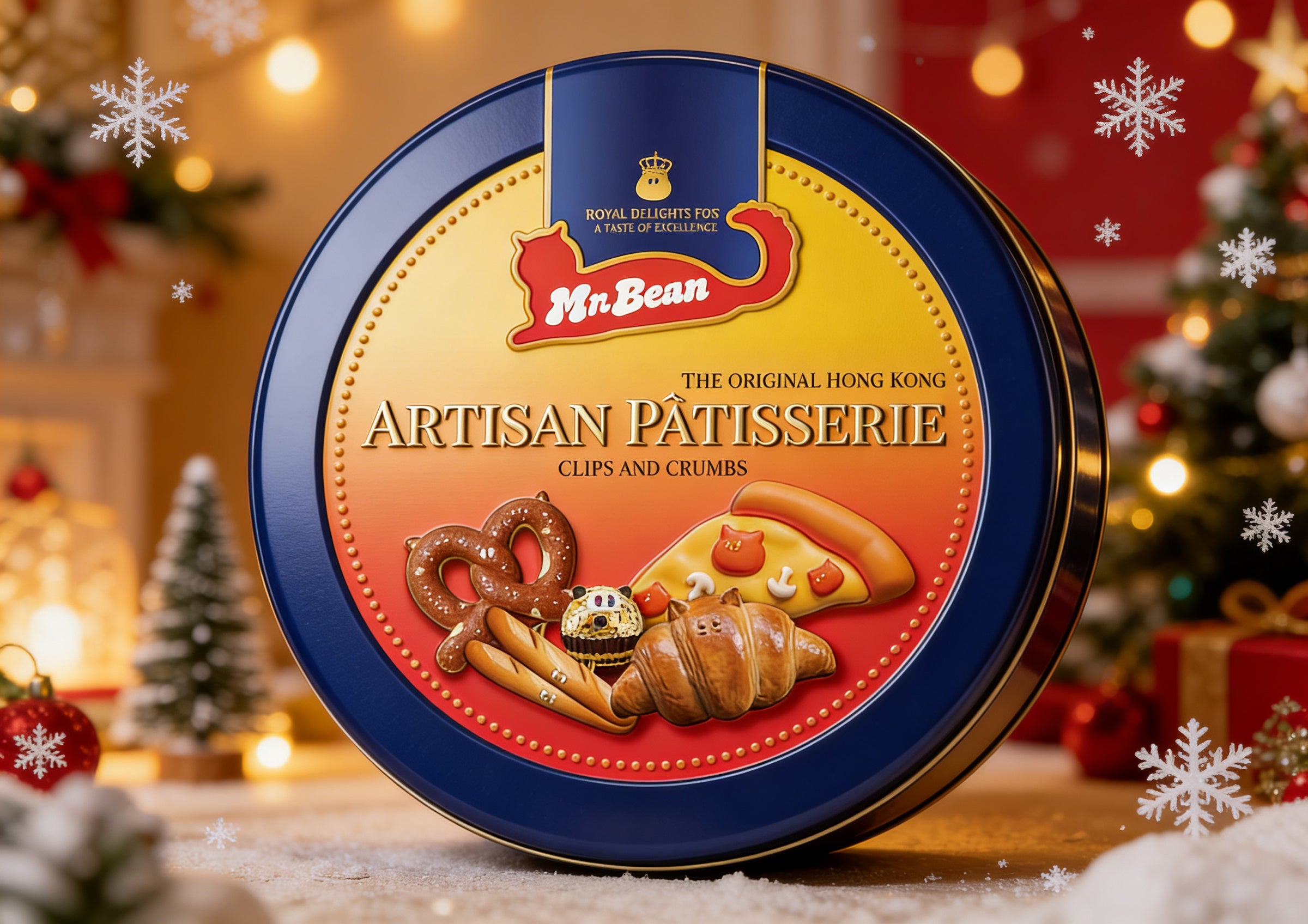 MaBean 髮飾甜點藍罐