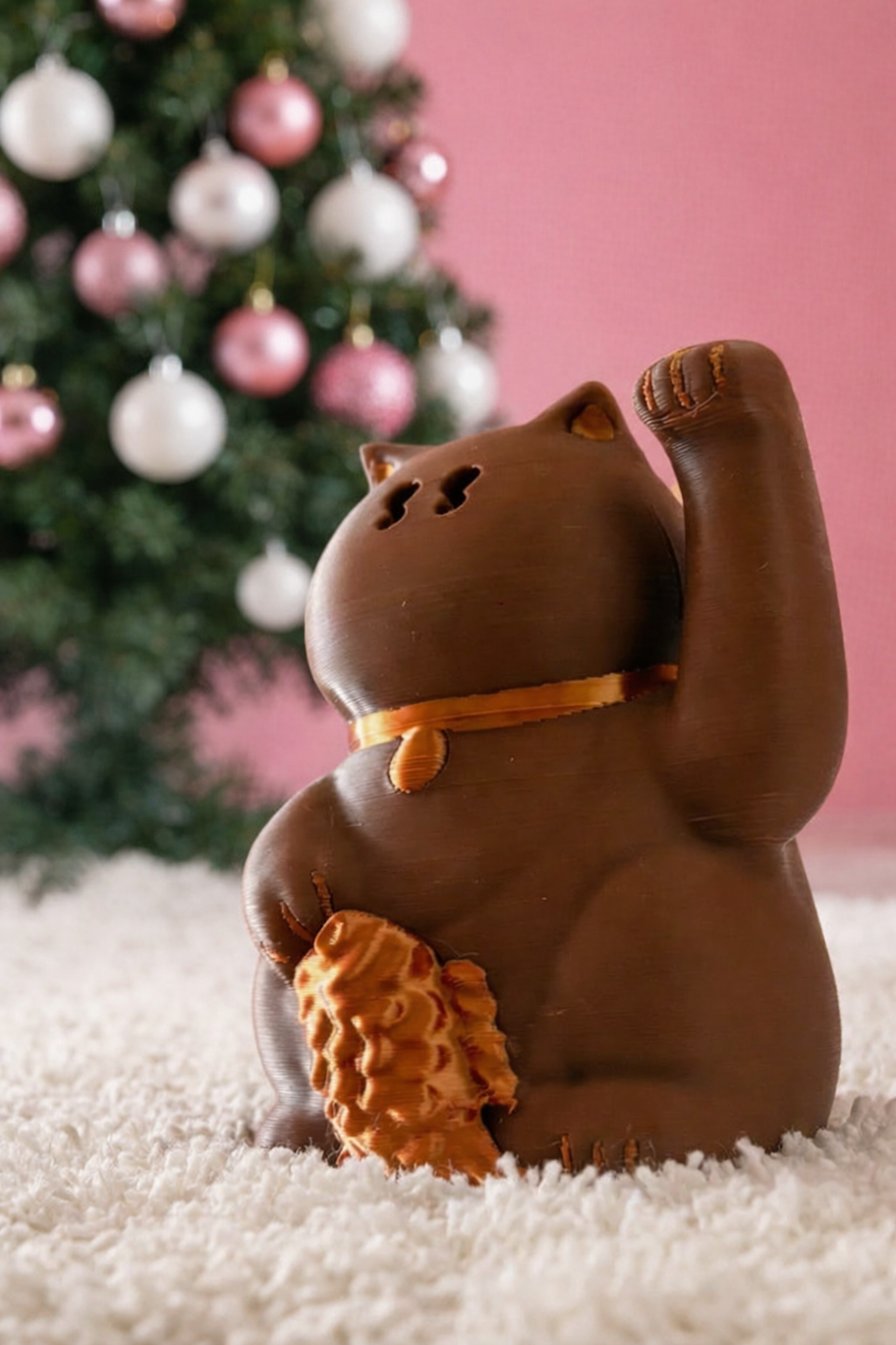 3D打印 中意鯛魚燒的招財喵喵