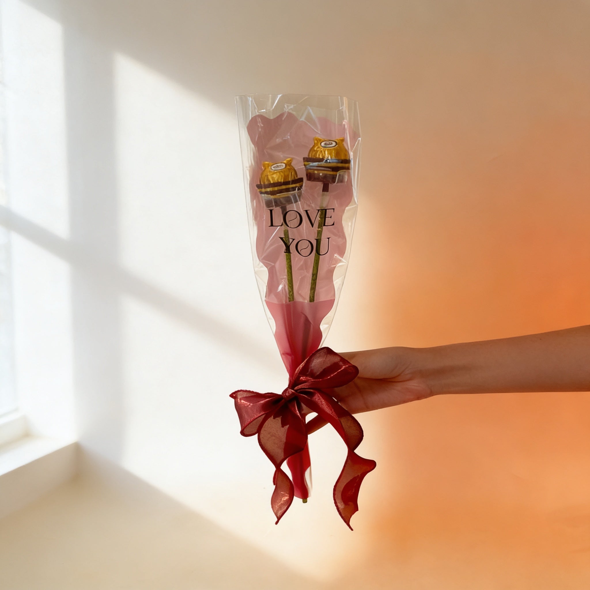 情人節限定金莎貓Couple花束