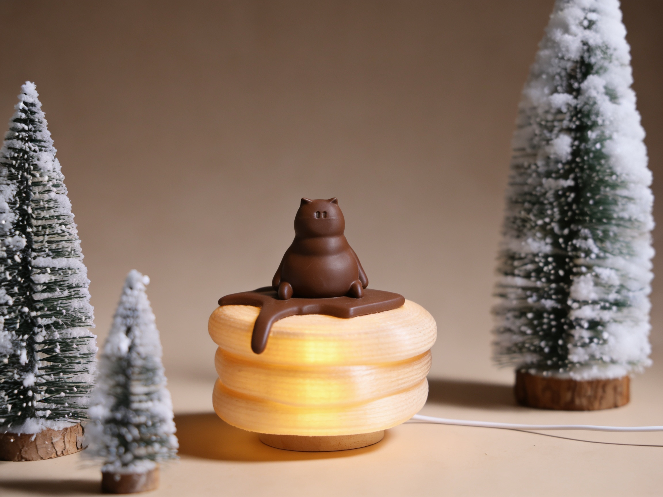3D Print Pancake夜貓燈