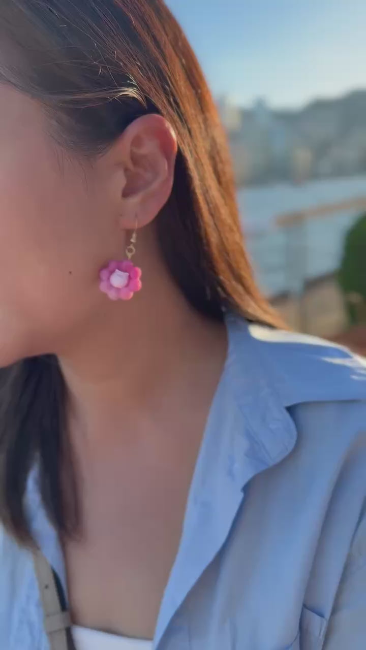 波提貓咪冬甩貓咪耳環