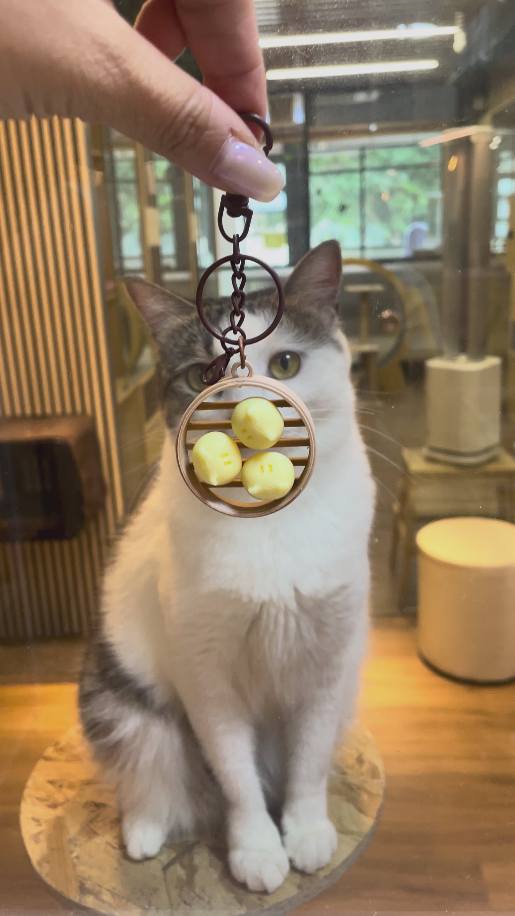 3Dprint 奶皇包貓咪點心籠掛飾