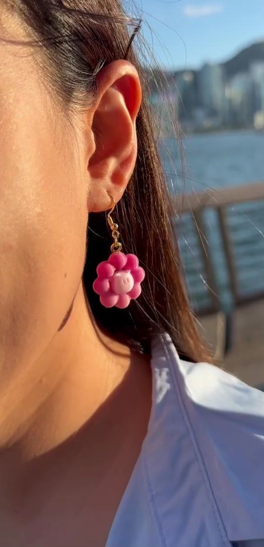 波提貓咪冬甩貓咪耳環